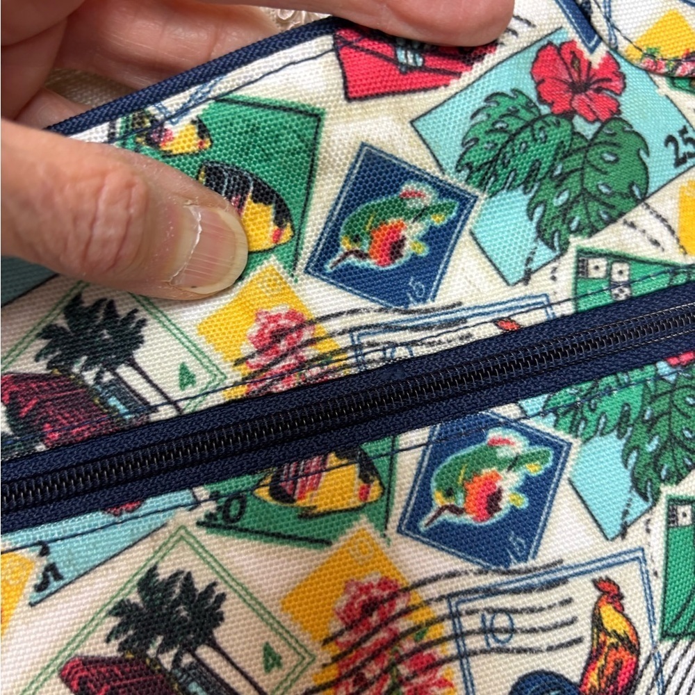Vera Bradley Postage Stamp Large Crossbody Purse - Picture 16 of 16